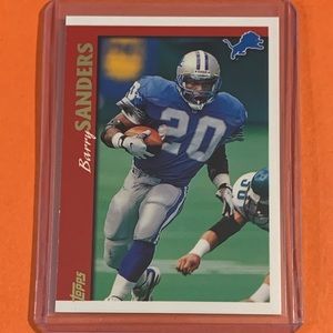 Barry Sanders #290 1997 Topps Football Trading Card